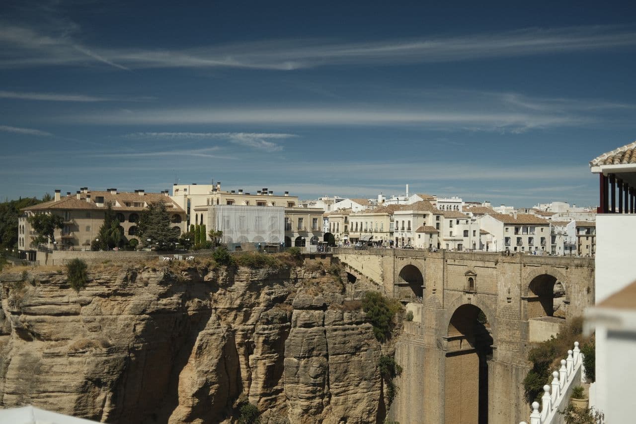 The Puente Nuevo spanning the gorge at Ronda, Andalusia