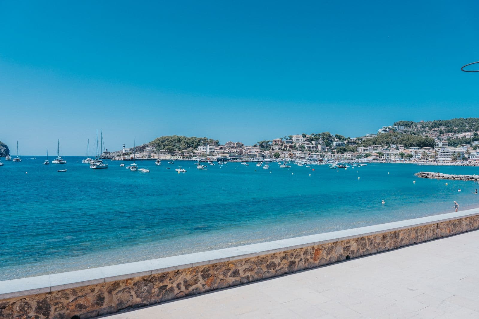 The bay at Port de Sóller, Mallorca