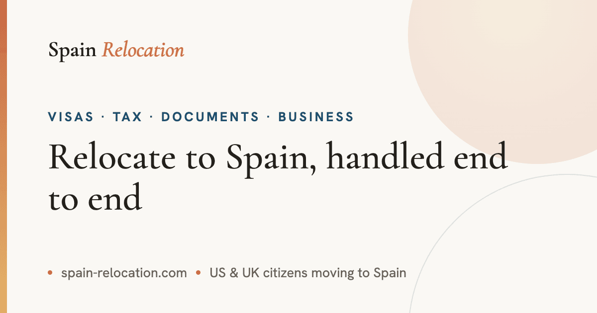Spain Relocation — Relocation & Moving Services